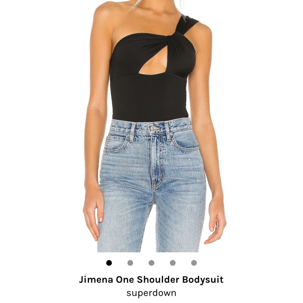 Superdown Black Bodysuit